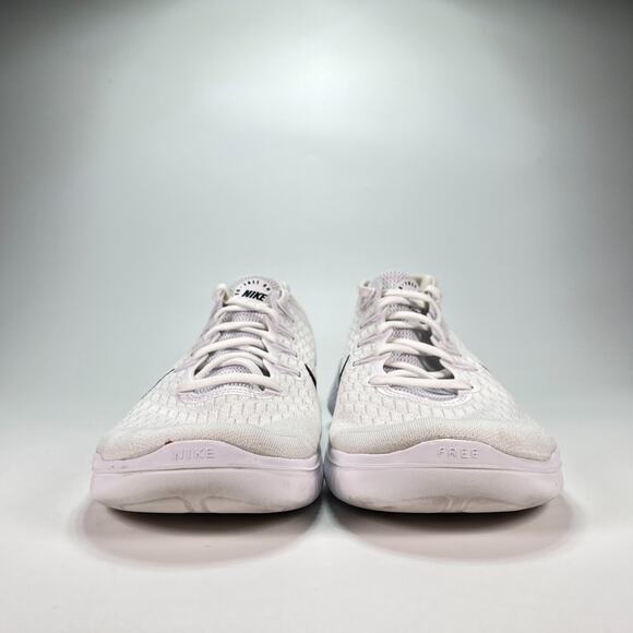 Nike Free RN 2018 White Lightweight Lace Up Running Shoes 942836-003 Men's Sz 12 - Picture 2 of 11